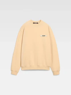 Hot Jacquemus The Gros Grain sweatshirt LightBeige