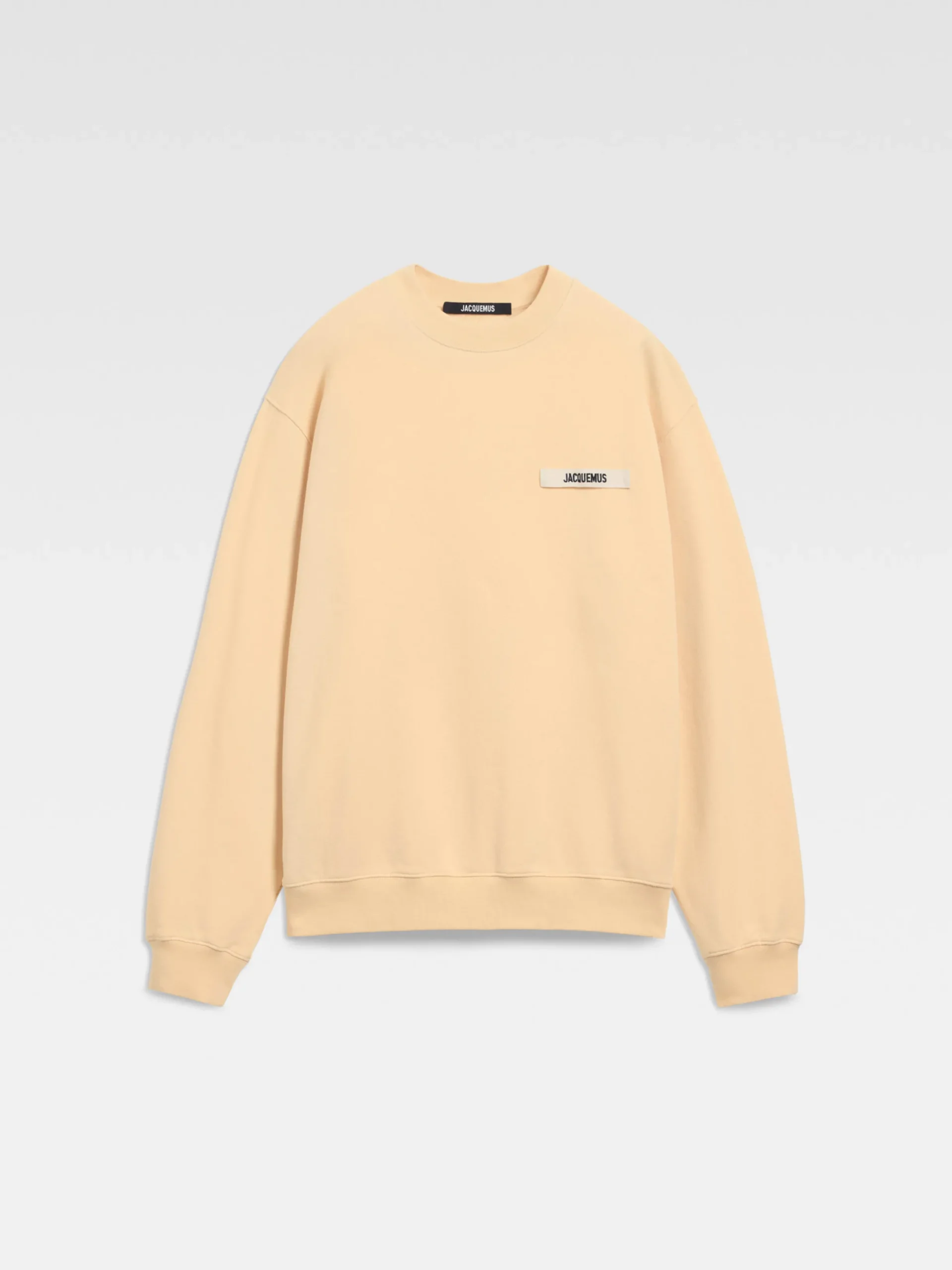 Hot Jacquemus The Gros Grain sweatshirt LightBeige