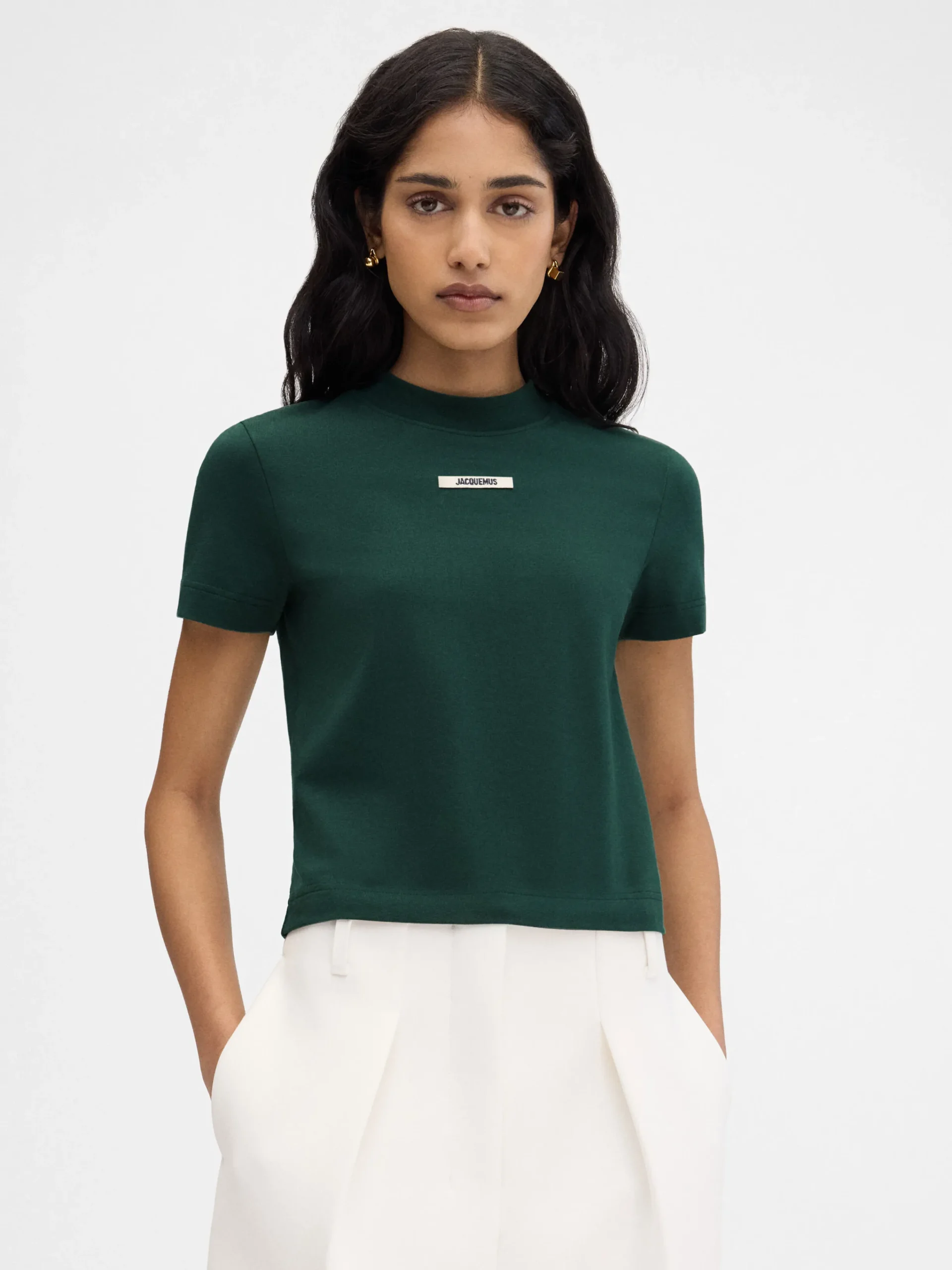 Sale Jacquemus The Gros Grain t-shirt DarkGreen2