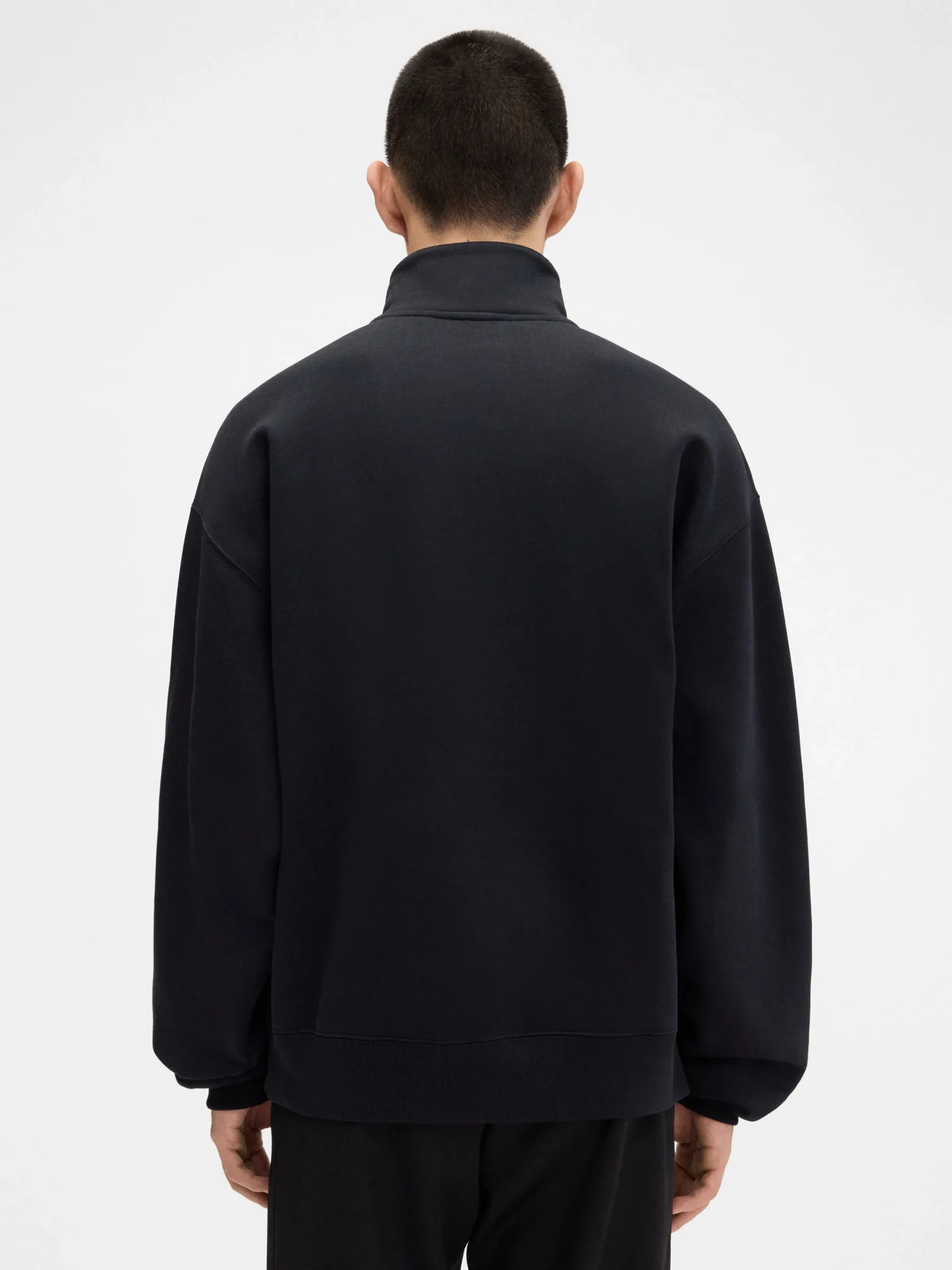 Best Jacquemus The Gros Grain zipped-rollneck sweatshirt Black