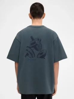 Sale Jacquemus The Halt&egrave;res t-shirt AthleticClubNavy