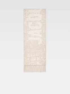 Sale Jacquemus The scarf CrocoBeige
