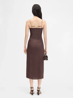 Fashion Jacquemus The Notte dress CrocoBrown
