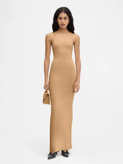 Sale Jacquemus The Scala dress Camel