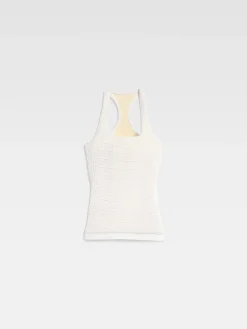 Outlet Jacquemus The Scala tank top Off-White